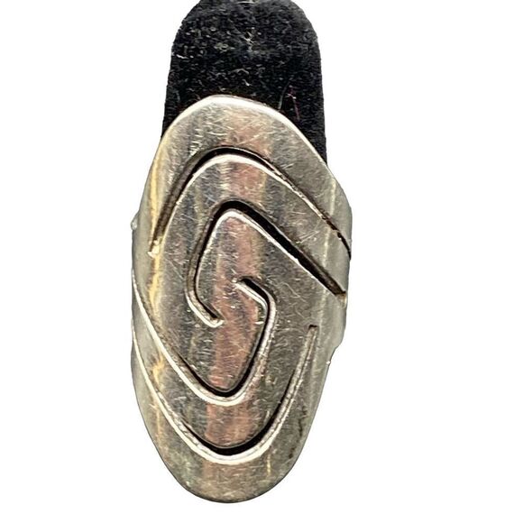 Vintage Sterling silver 925 stamped knuckle spiral ring - Picture 1 of 9
